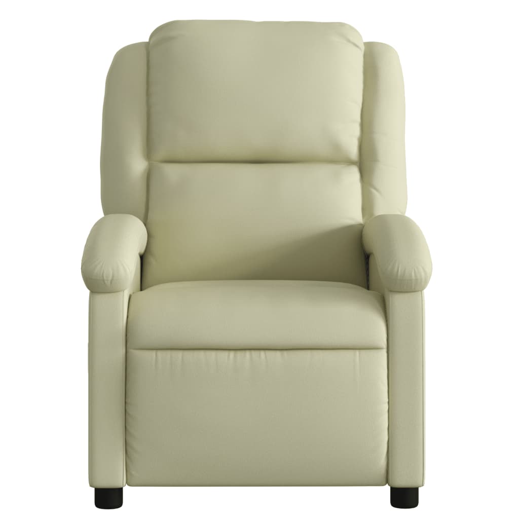 Massagestoel echt leer crèmekleurig is nu te koop bij PeponiXL, paradijselijk wonen!
