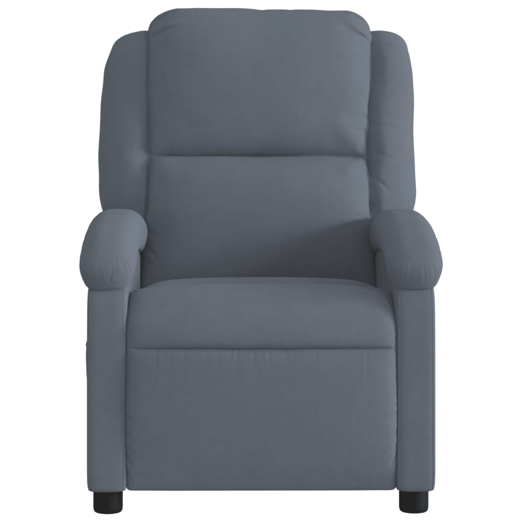 Massagestoel verstelbaar fluweel donkergrijs is nu te koop bij PeponiXL, paradijselijk wonen!