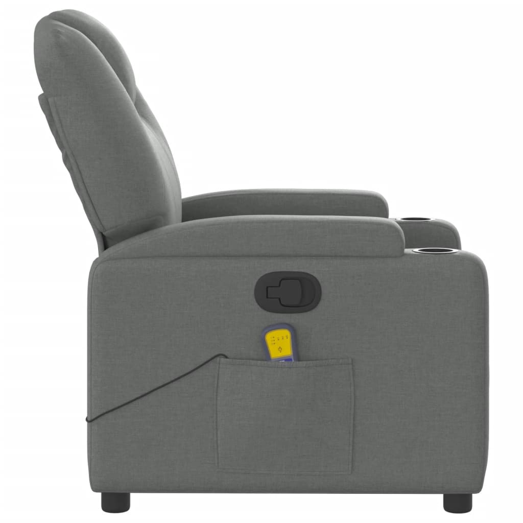Massagestoel verstelbaar stof donkergrijs is nu te koop bij PeponiXL, paradijselijk wonen!