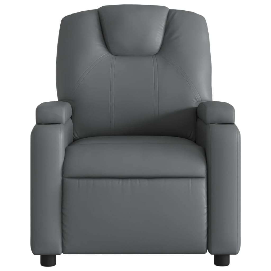 Massagestoel verstelbaar kunstleer grijs is nu te koop bij PeponiXL, paradijselijk wonen!