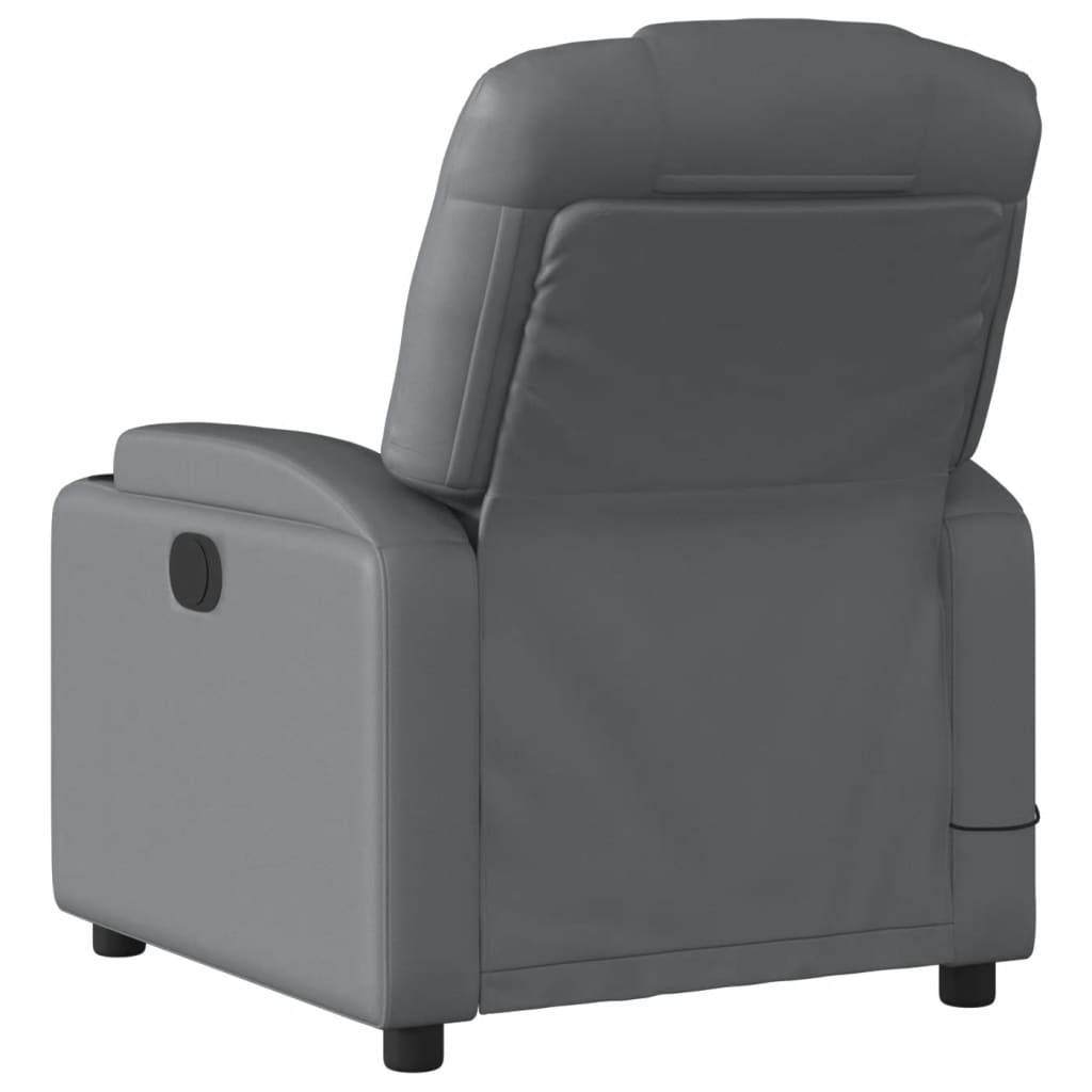 Massagestoel verstelbaar kunstleer grijs is nu te koop bij PeponiXL, paradijselijk wonen!
