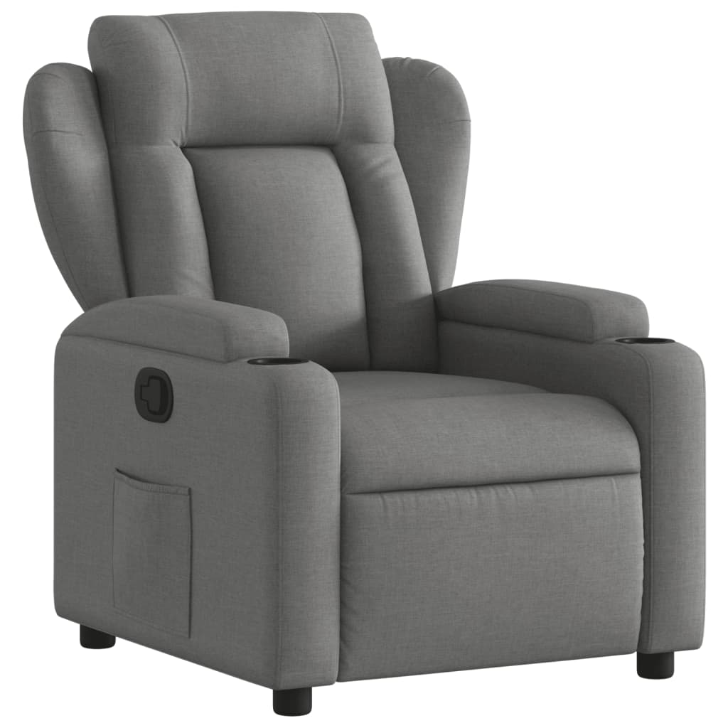 Relaxfauteuil Donkergrijze Stof is nu te koop bij PeponiXL, paradijselijk wonen!