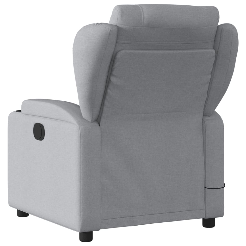 Massagestoel verstelbaar stof lichtgrijs is nu te koop bij PeponiXL, paradijselijk wonen!