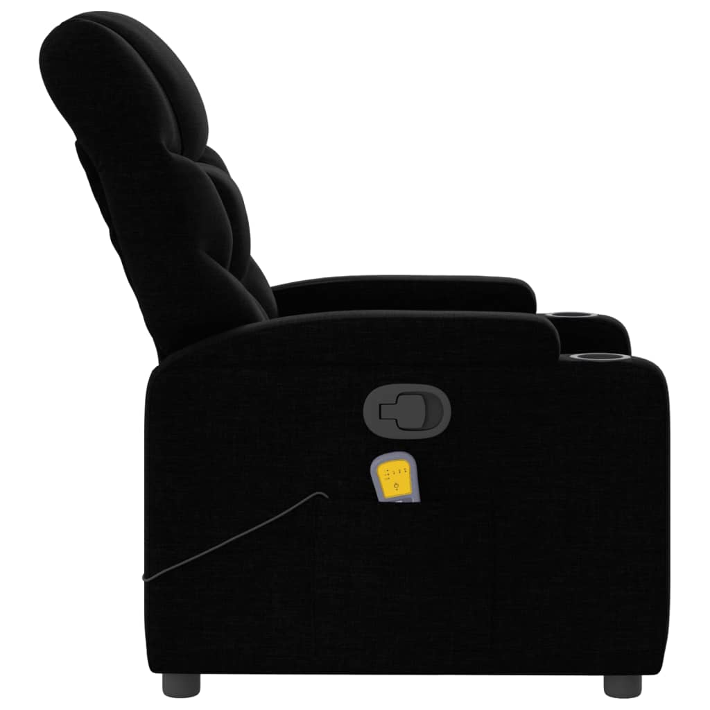 Massagestoel verstelbaar stof zwart is nu te koop bij PeponiXL, paradijselijk wonen!