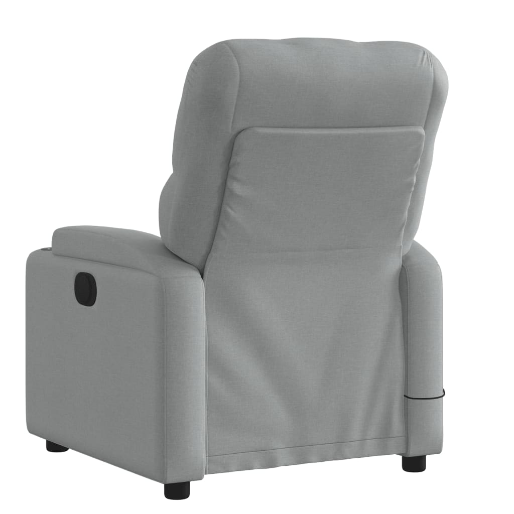 Massagestoel verstelbaar stof lichtgrijs is nu te koop bij PeponiXL, paradijselijk wonen!