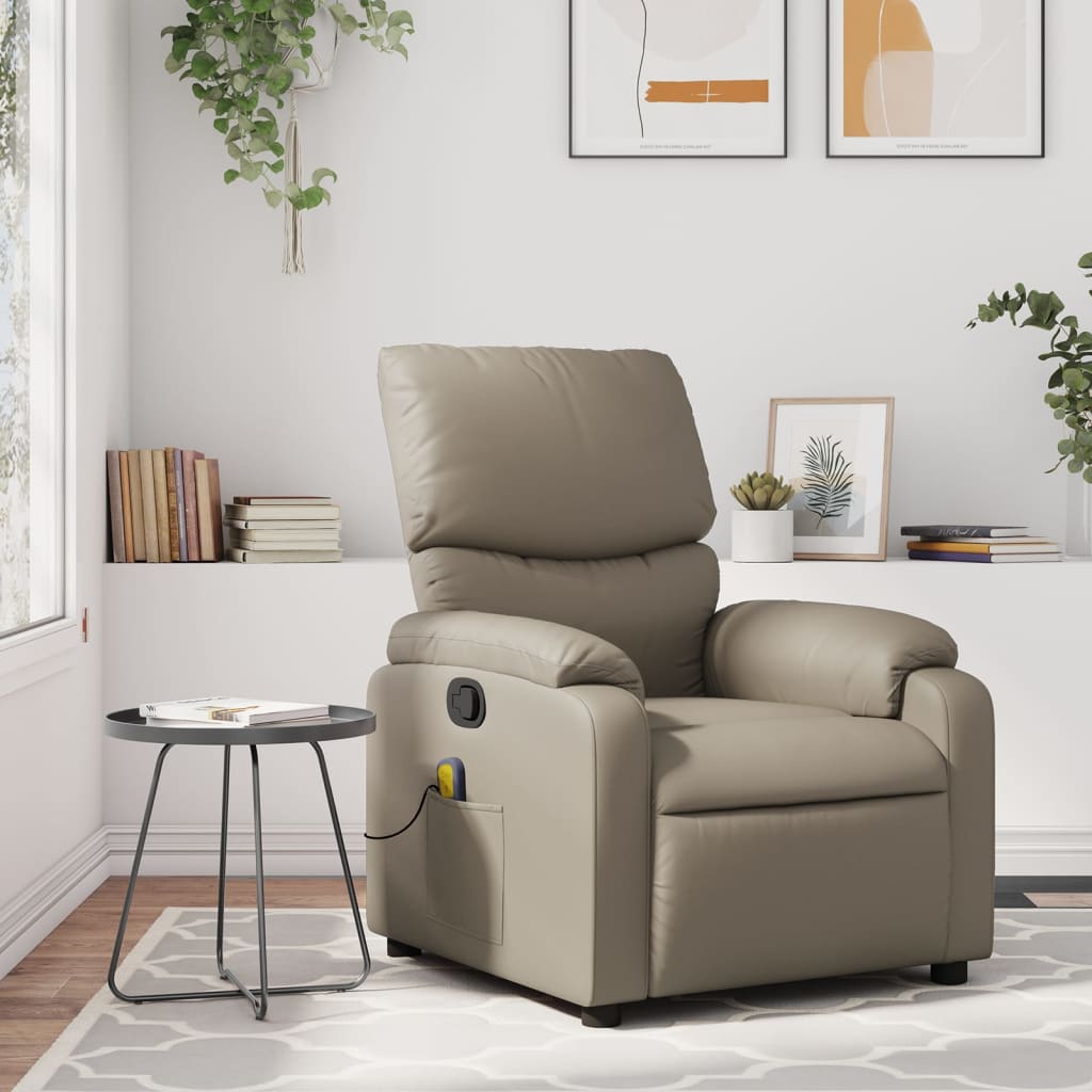 Massagestoel verstelbaar kunstleer cappuccinokleurig is nu te koop bij PeponiXL, paradijselijk wonen!