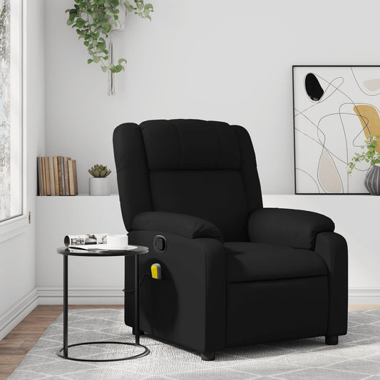 Massagestoel verstelbaar kunstleer zwart is nu te koop bij PeponiXL, paradijselijk wonen!