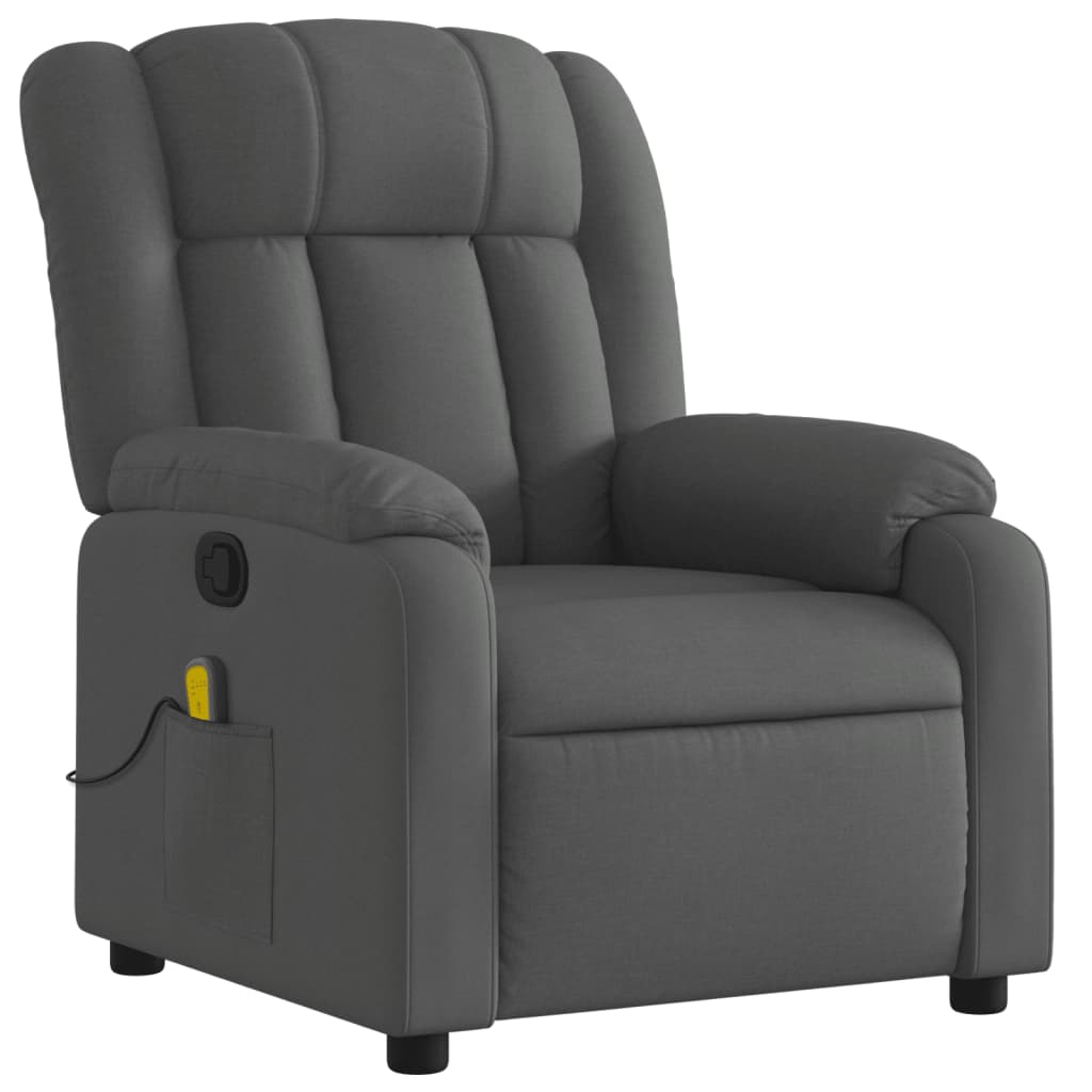 Massagestoel verstelbaar stof donkergrijs is nu te koop bij PeponiXL, paradijselijk wonen!