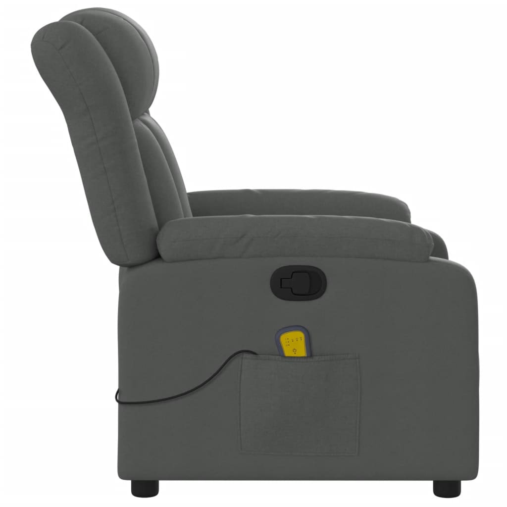 Massagestoel verstelbaar stof donkergrijs is nu te koop bij PeponiXL, paradijselijk wonen!