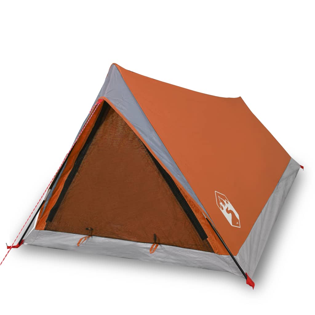 Tent 2-persoons waterdicht grijs en oranje is nu te koop bij PeponiXL, paradijselijk wonen!