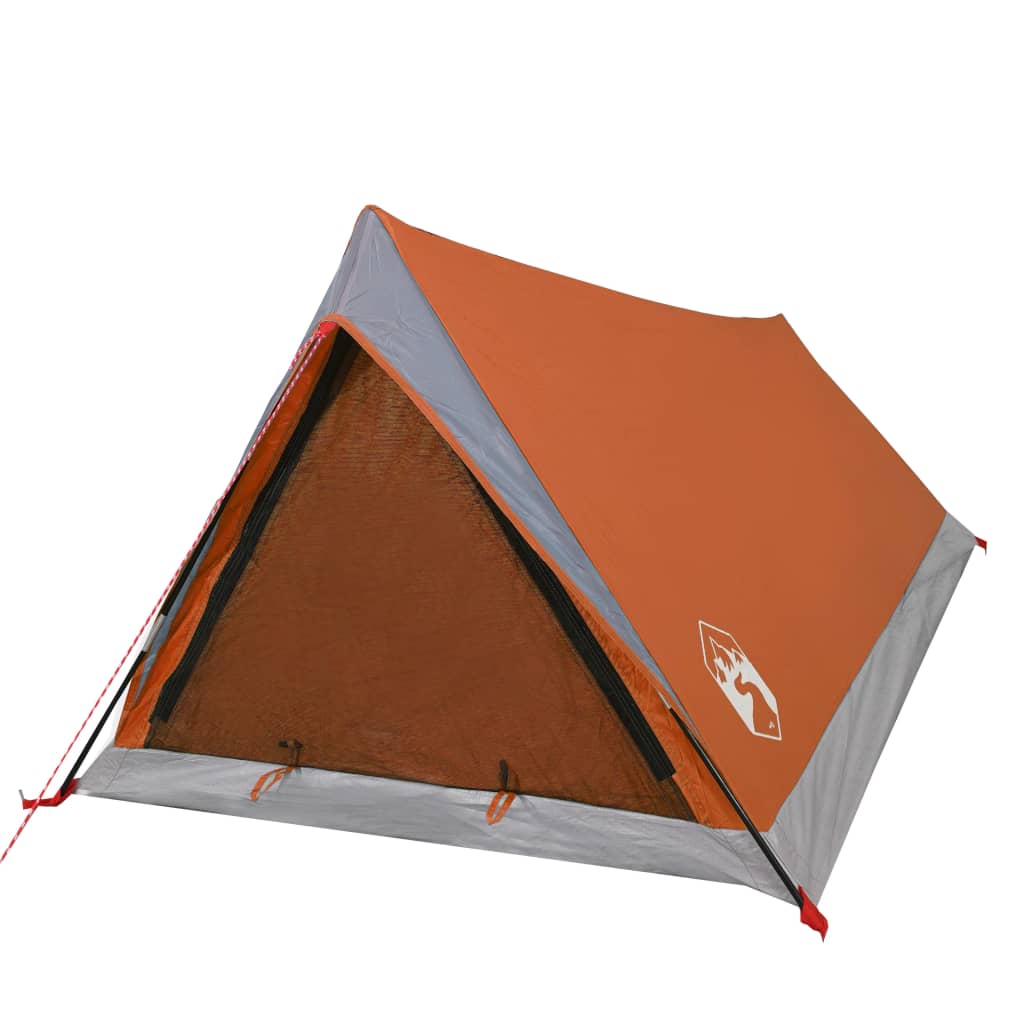 Tent 2-persoons waterdicht grijs en oranje is nu te koop bij PeponiXL, paradijselijk wonen!
