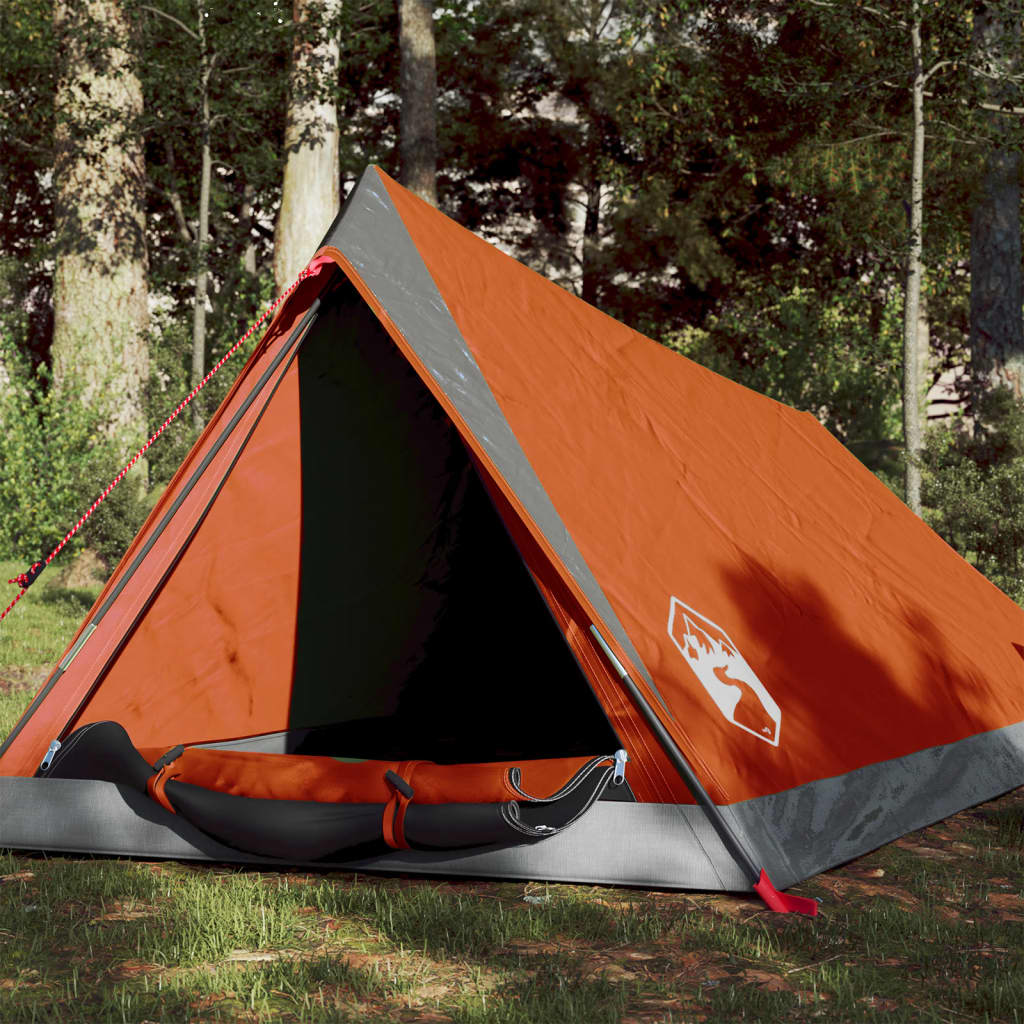 Tent 2-persoons waterdicht grijs en oranje is nu te koop bij PeponiXL, paradijselijk wonen!