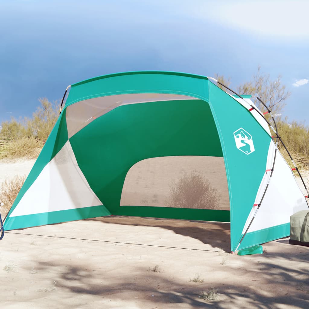 Strandtent 274x178x170/148 cm 185T polyester zeegroen is nu te koop bij PeponiXL, paradijselijk wonen!