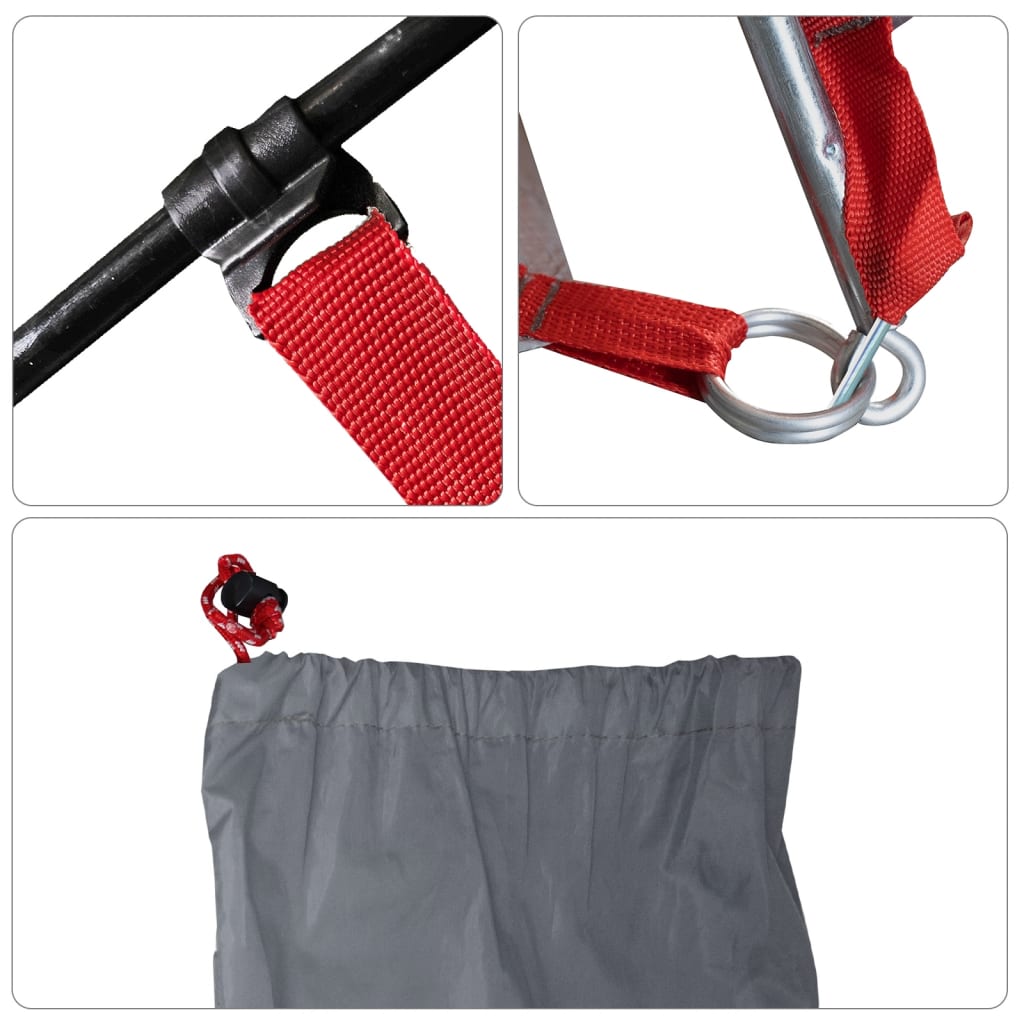 Strandtent 274x178x170/148 cm 185T polyester grijs is nu te koop bij PeponiXL, paradijselijk wonen!