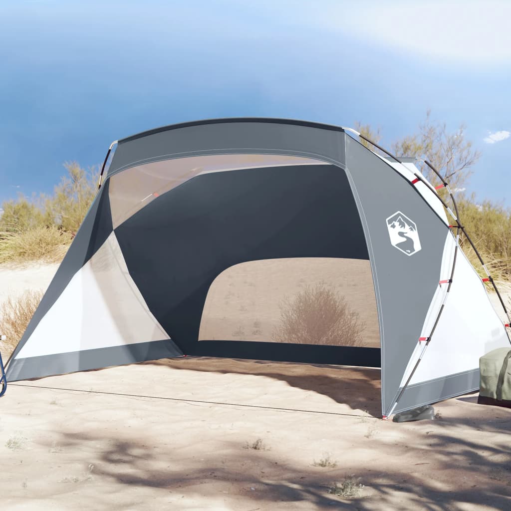 Strandtent 274x178x170/148 cm 185T polyester grijs is nu te koop bij PeponiXL, paradijselijk wonen!