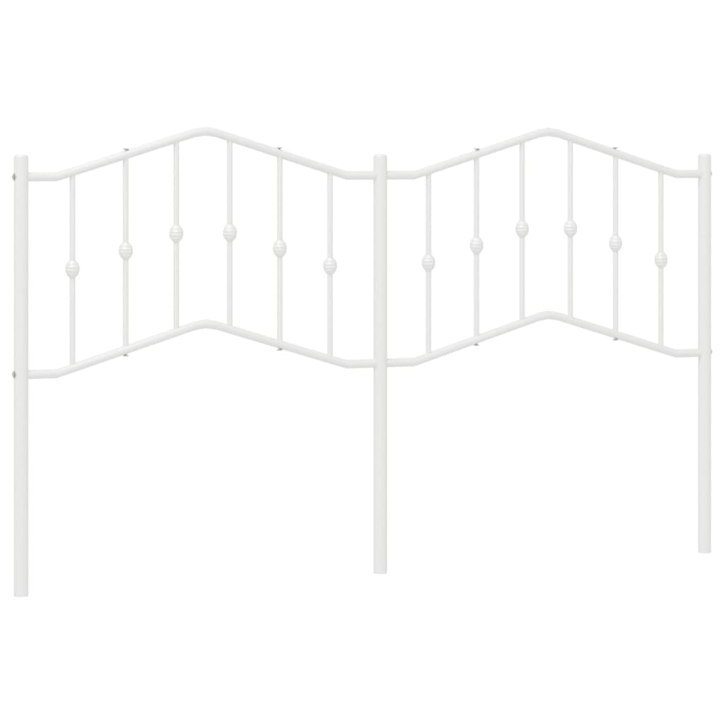 Vervangend hoofdbord 160 cm metaal wit is nu te koop bij PeponiXL, paradijselijk wonen!