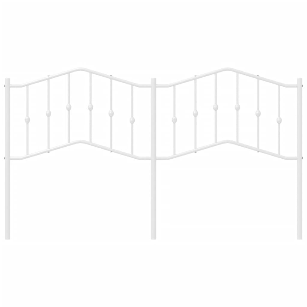 Vervangend hoofdbord 160 cm metaal wit is nu te koop bij PeponiXL, paradijselijk wonen!