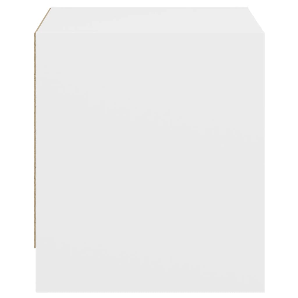 Nachtkastjes met glazen deuren 2 st 35x37x42 cm wit is nu te koop bij PeponiXL, paradijselijk wonen!