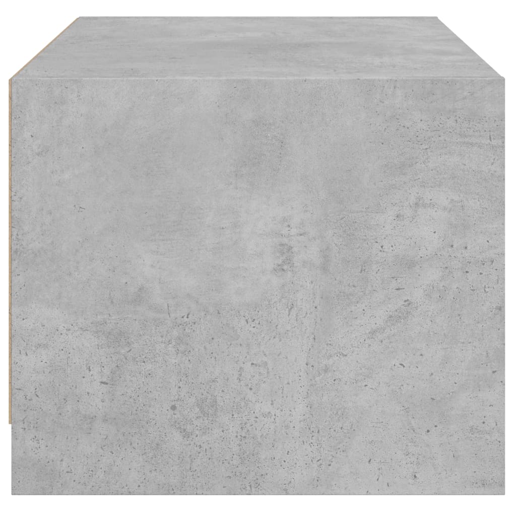 Salontafel met glazen deuren 68x50x42 cm betongrijs is nu te koop bij PeponiXL, paradijselijk wonen!