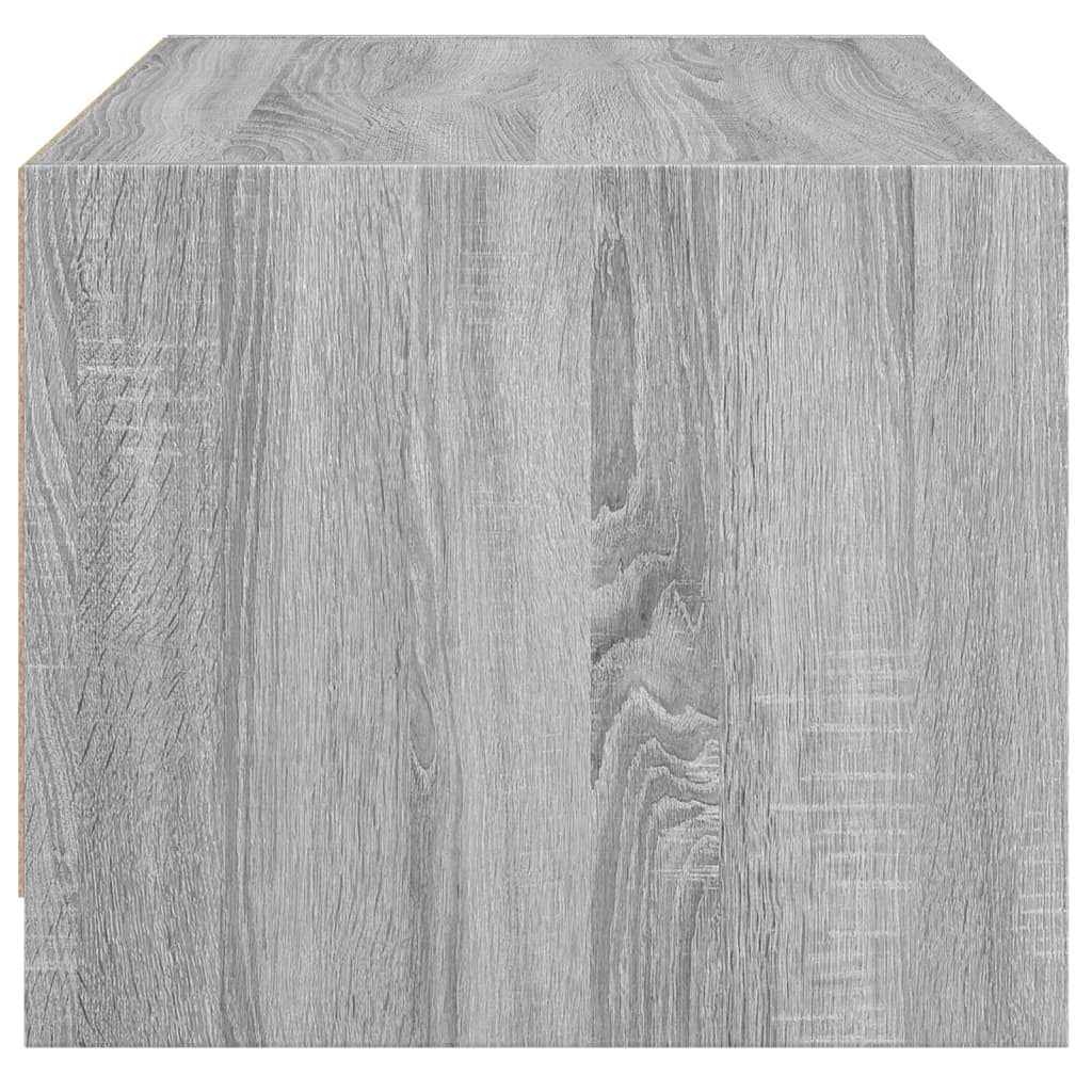 Salontafel met glazen deuren 68x50x42 cm grijs sonoma eiken is nu te koop bij PeponiXL, paradijselijk wonen!