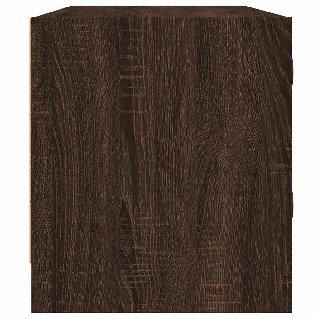 Tv-meubel met glazen deuren 102x37x42 cm bruin eikenkleur is nu te koop bij PeponiXL, paradijselijk wonen!