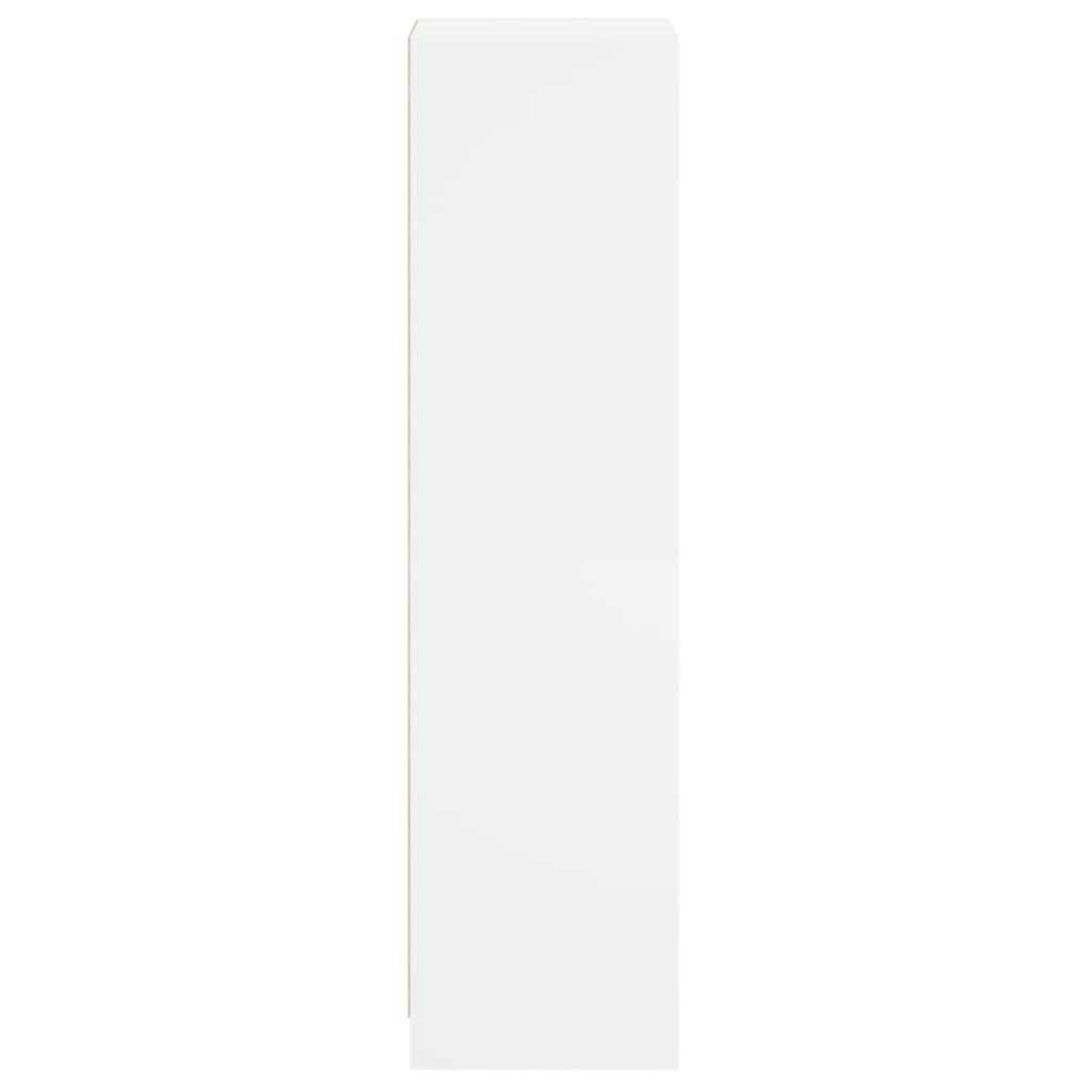 Hoge kast met glazen deur 35x37x142 cm wit is nu te koop bij PeponiXL, paradijselijk wonen!