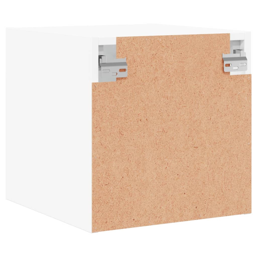 Nachtkastje met glazen deur 35x37x35 cm wit is nu te koop bij PeponiXL, paradijselijk wonen!