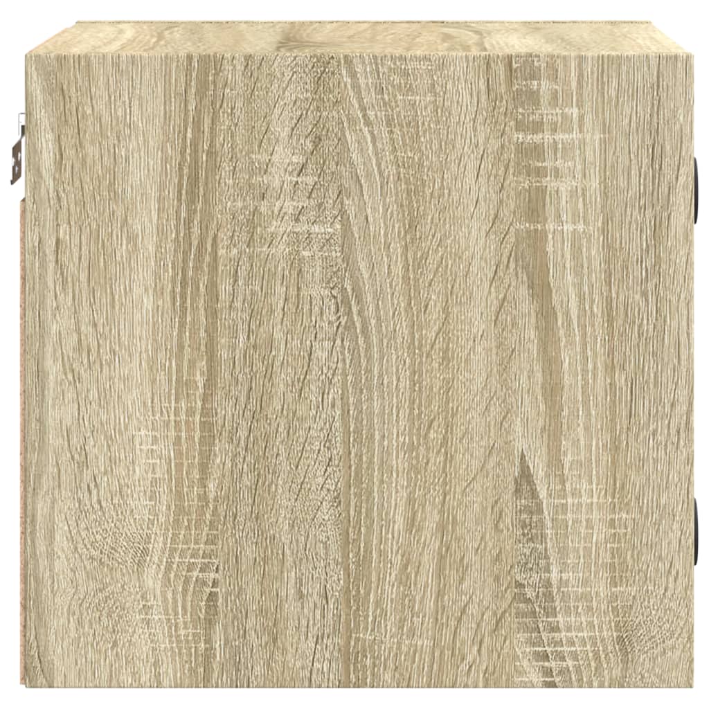 Nachtkastjes met glazen deuren 2 st 35x37x35 cm sonoma eiken is nu te koop bij PeponiXL, paradijselijk wonen!
