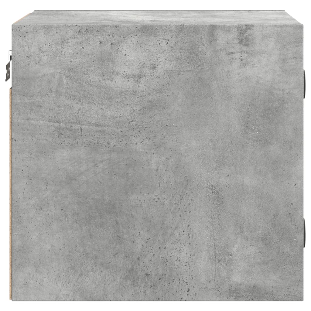 Nachtkastje met glazen deur 35x37x35 cm betongrijs is nu te koop bij PeponiXL, paradijselijk wonen!