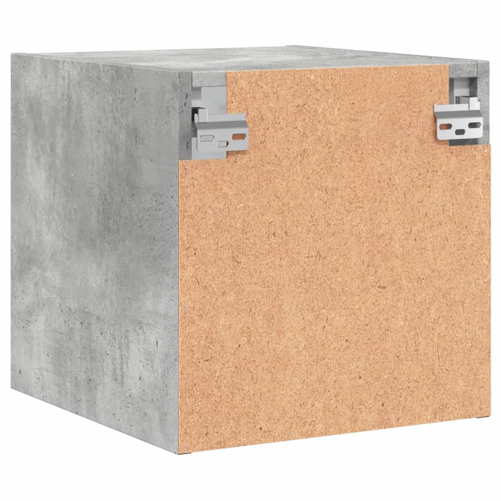 Nachtkastjes met glazen deuren 2 st 35x37x35 cm betongrijs is nu te koop bij PeponiXL, paradijselijk wonen!