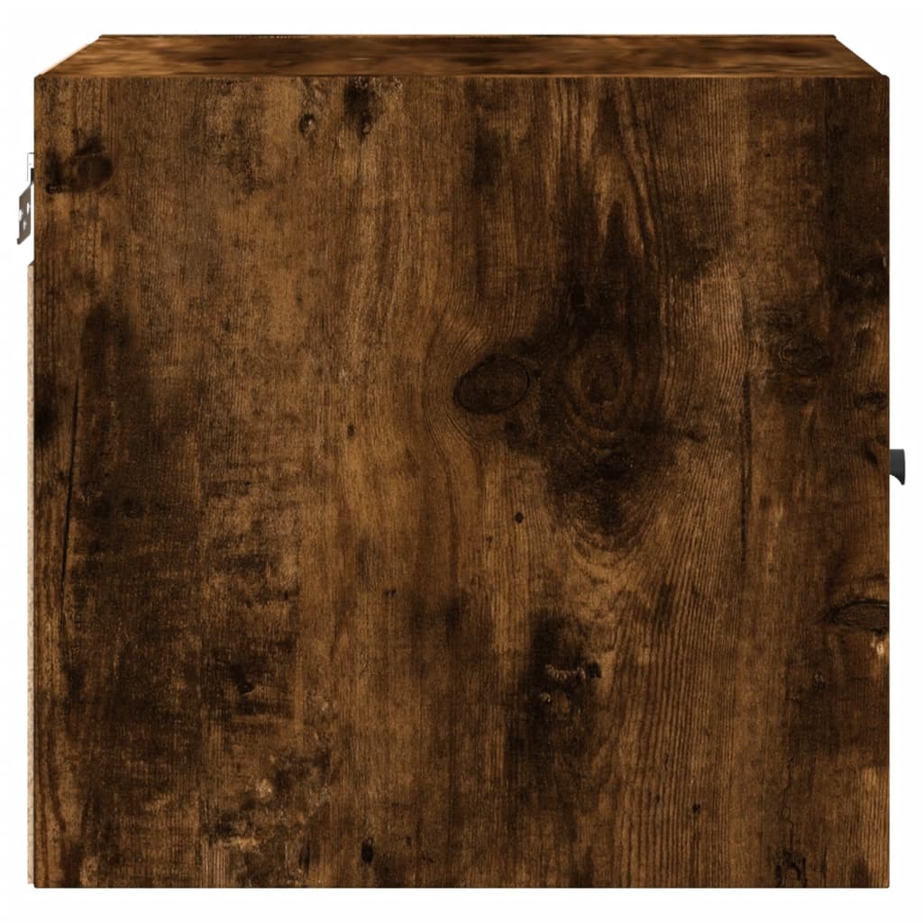 Nachtkastjes met glazen deuren 2 st 35x37x35 cm gerookt eiken is nu te koop bij PeponiXL, paradijselijk wonen!