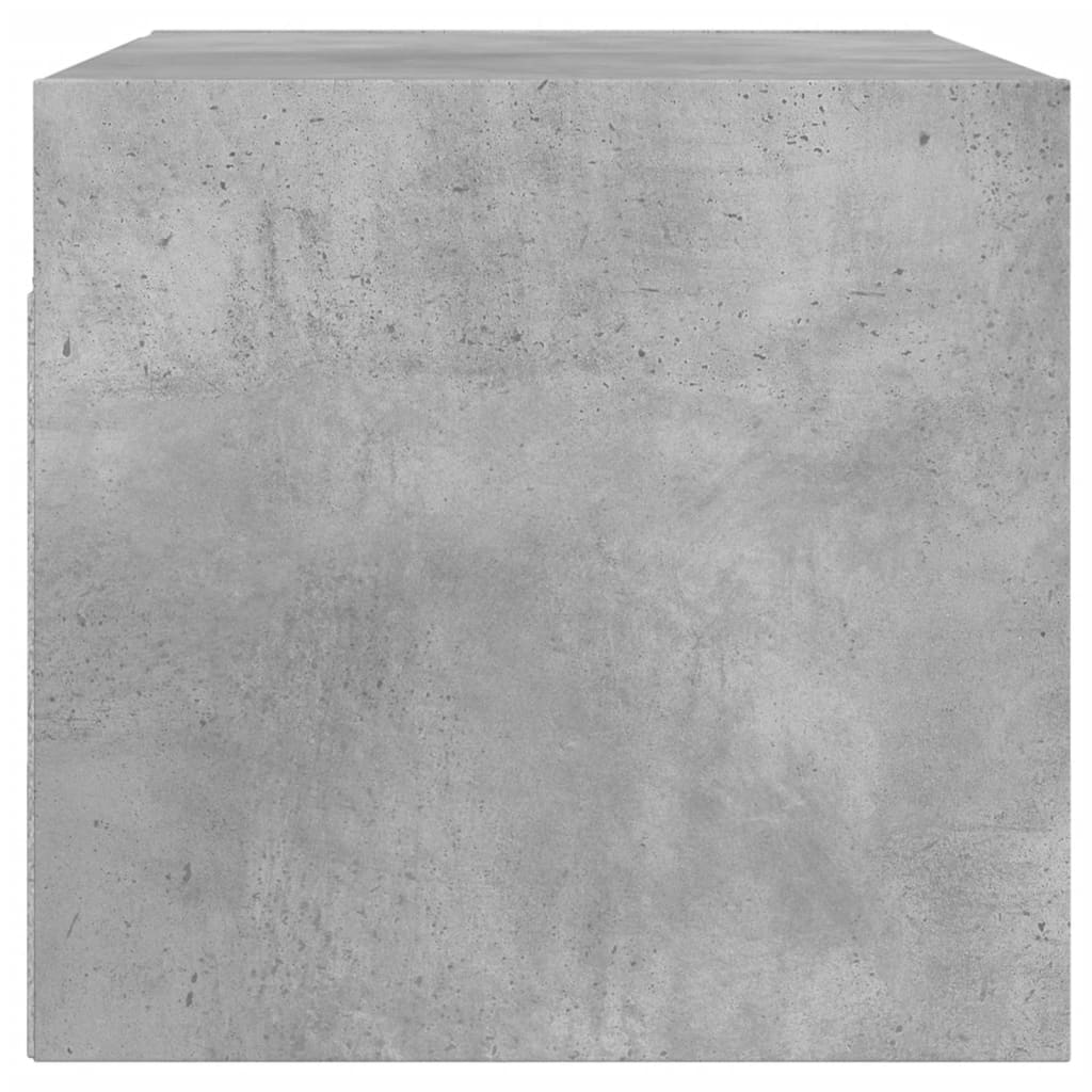 Wandkast met glazen deuren 68,5x37x35 cm betongrijs is nu te koop bij PeponiXL, paradijselijk wonen!