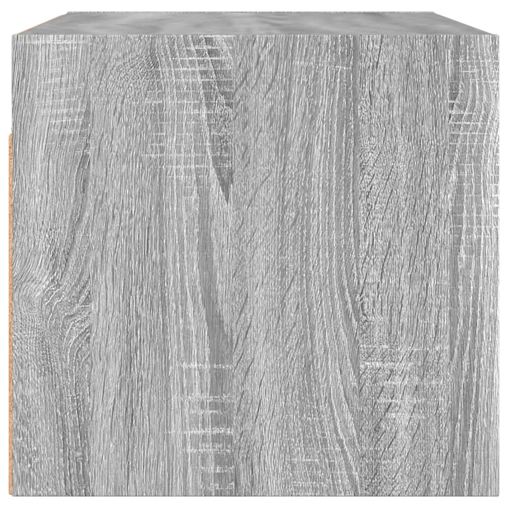 Wandkast met glazen deuren 68,5x37x35 cm grijs sonoma is nu te koop bij PeponiXL, paradijselijk wonen!