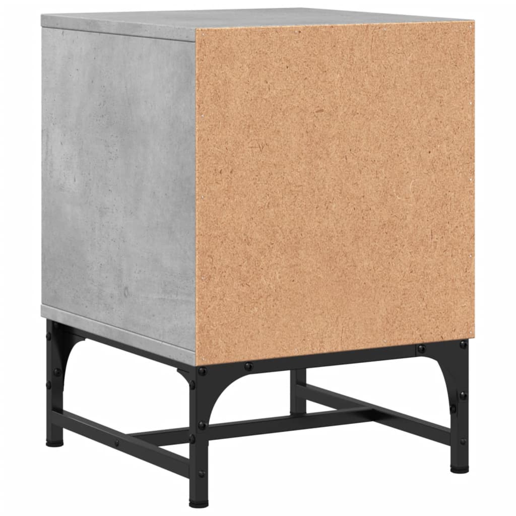 Nachtkastjes met glazen deuren 2 st 35x37x50 cm betongrijs is nu te koop bij PeponiXL, paradijselijk wonen!
