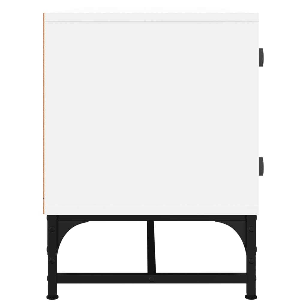 Tv-meubel met glazen deuren 102x37x50 cm wit is nu te koop bij PeponiXL, paradijselijk wonen!