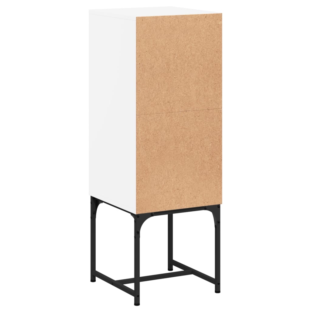 Bijzetkast met glazen deur 35x37x100 cm wit is nu te koop bij PeponiXL, paradijselijk wonen!