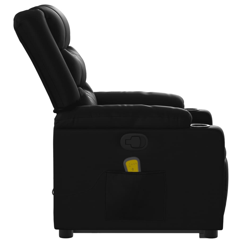 Sta-op-massagestoel verstelbaar kunstleer zwart is nu te koop bij PeponiXL, paradijselijk wonen!