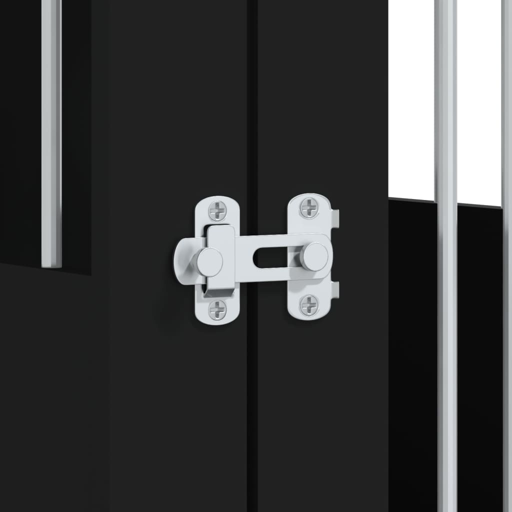 Hondenbench 55 x 80 x 68 cm bewerkt hout zwart is nu te koop bij PeponiXL, paradijselijk wonen!