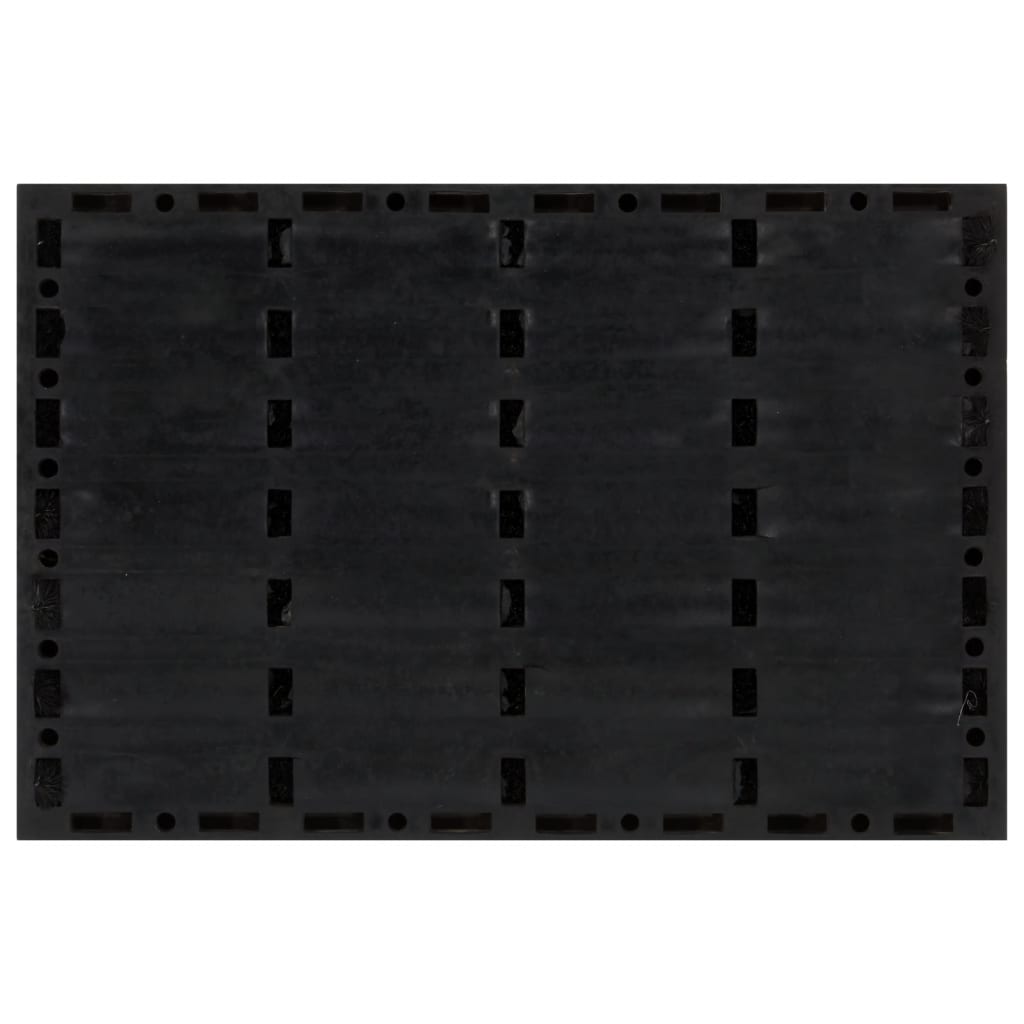 Deurmat rechthoekig 40x60 cm rubber en kokosvezel is nu te koop bij PeponiXL, paradijselijk wonen!