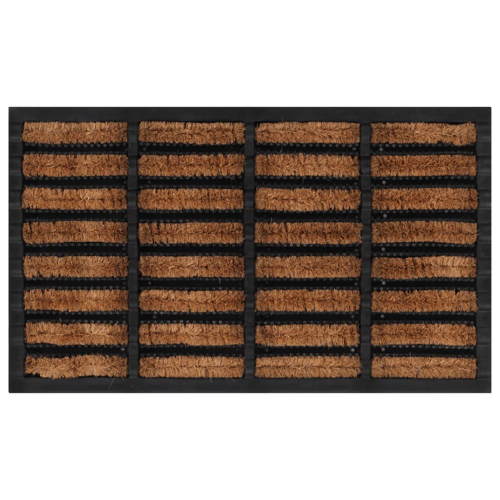 Deurmat rechthoekig 45x75 cm rubber en kokosvezel is nu te koop bij PeponiXL, paradijselijk wonen!