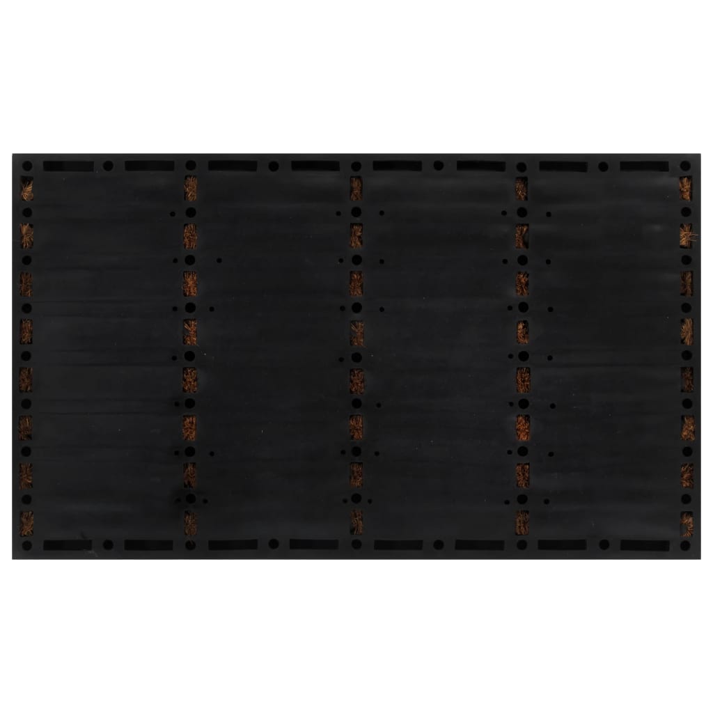 Deurmat rechthoekig 45x75 cm rubber en kokosvezel is nu te koop bij PeponiXL, paradijselijk wonen!