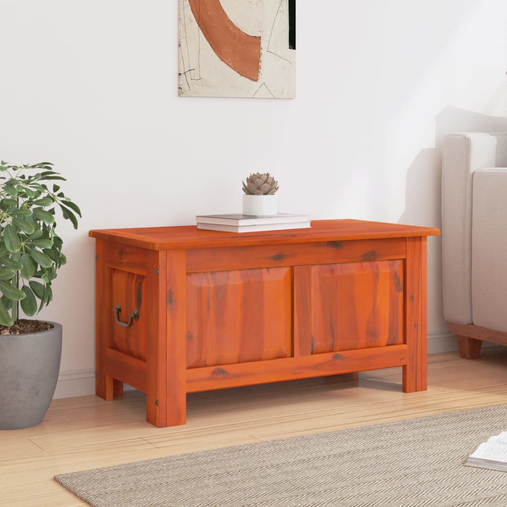 Opbergkist met deksel massief acaciahout bruin is nu te koop bij PeponiXL, paradijselijk wonen!