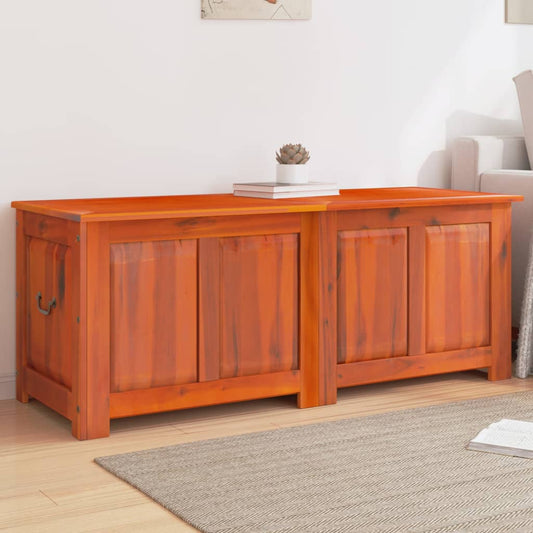 Opbergkist met deksel massief acaciahout bruin is nu te koop bij PeponiXL, paradijselijk wonen!