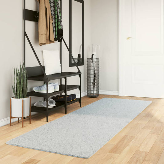 Vloerkleed HUARTE laagpolig zacht wasbaar 80x250 cm blauw is nu te koop bij PeponiXL, paradijselijk wonen!