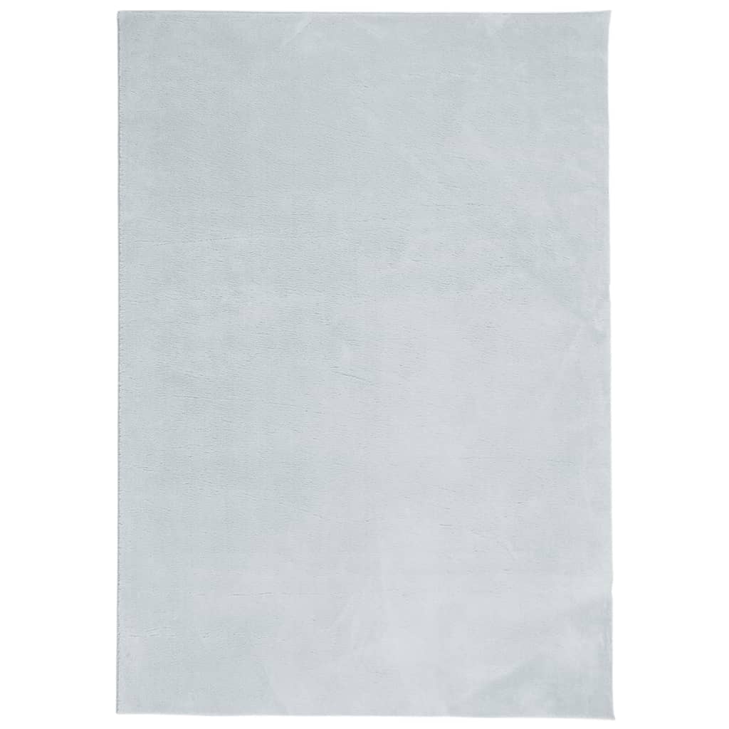 Vloerkleed HUARTE laagpolig zacht wasbaar 140x200 cm blauw is nu te koop bij PeponiXL, paradijselijk wonen!