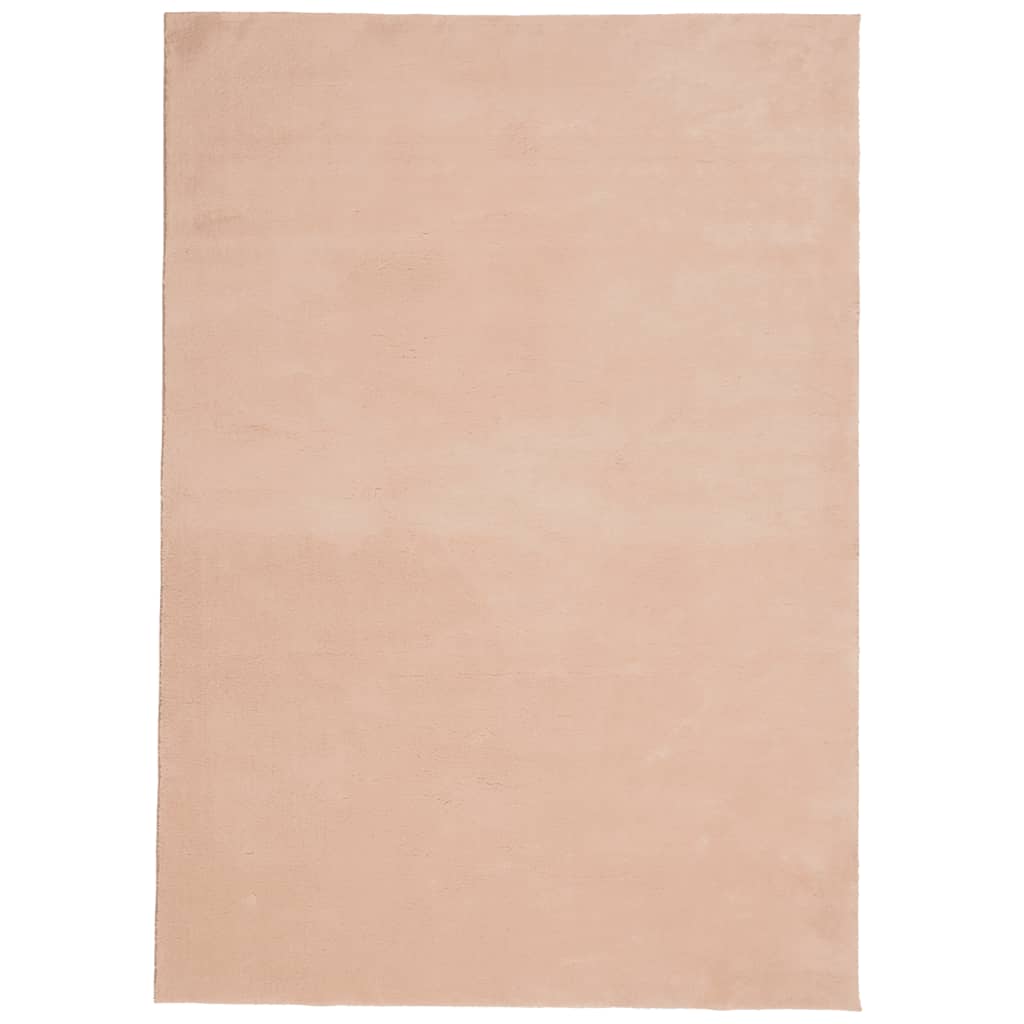 Vloerkleed HUARTE laagpolig zacht wasbaar 160x230 cm roze is nu te koop bij PeponiXL, paradijselijk wonen!