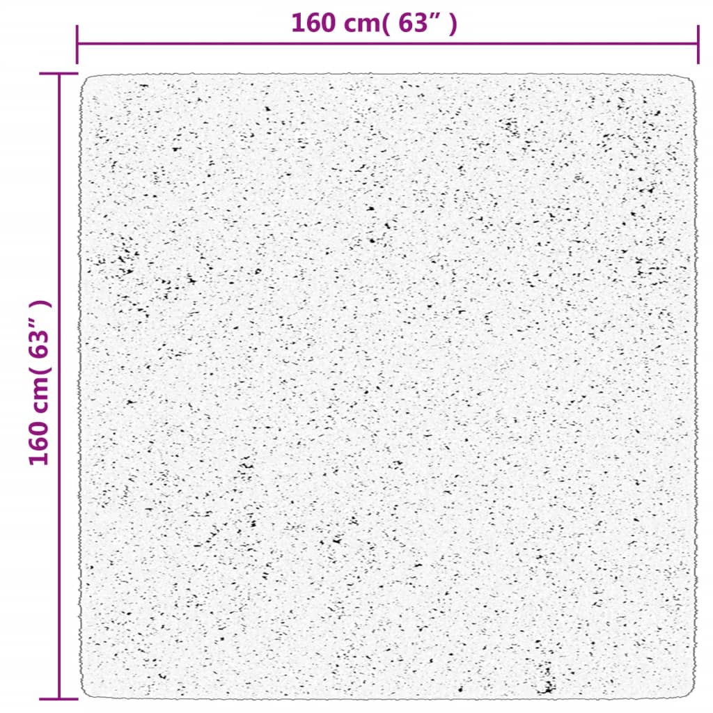 Vloerkleed HUARTE laagpolig zacht wasbaar 160x160 cm rood is nu te koop bij PeponiXL, paradijselijk wonen!