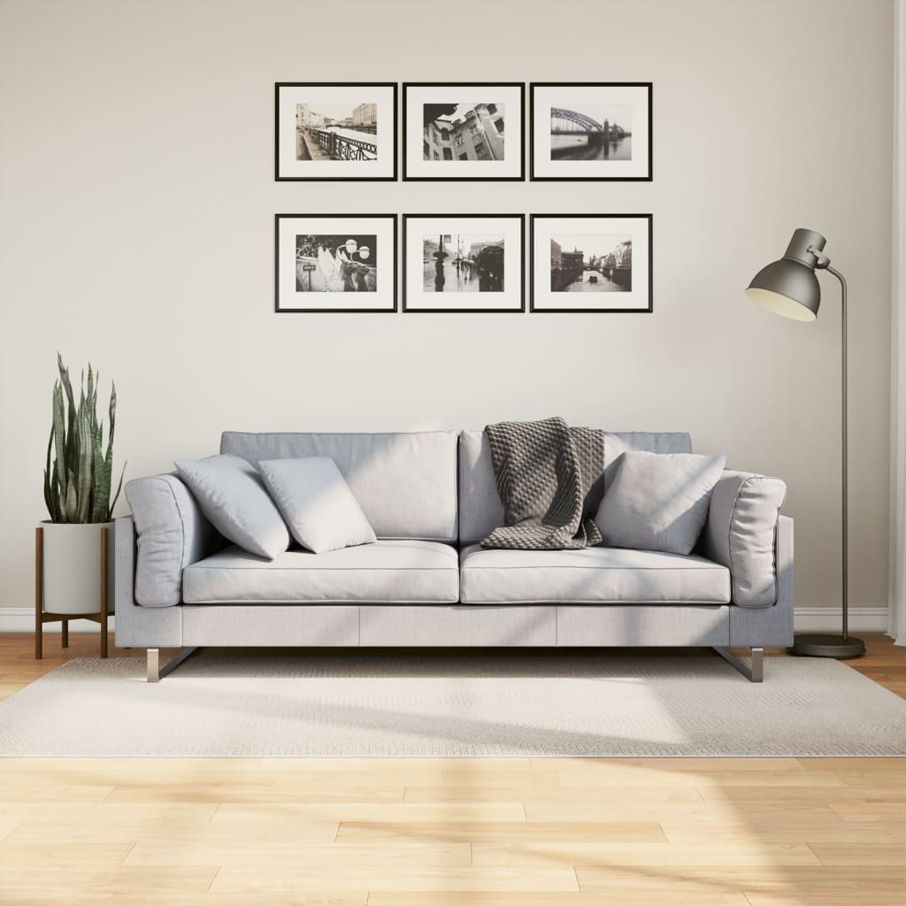 Vloerkleed IZA laagpolig Scandinavisch 100x200 cm crèmekleurig is nu te koop bij PeponiXL, paradijselijk wonen!