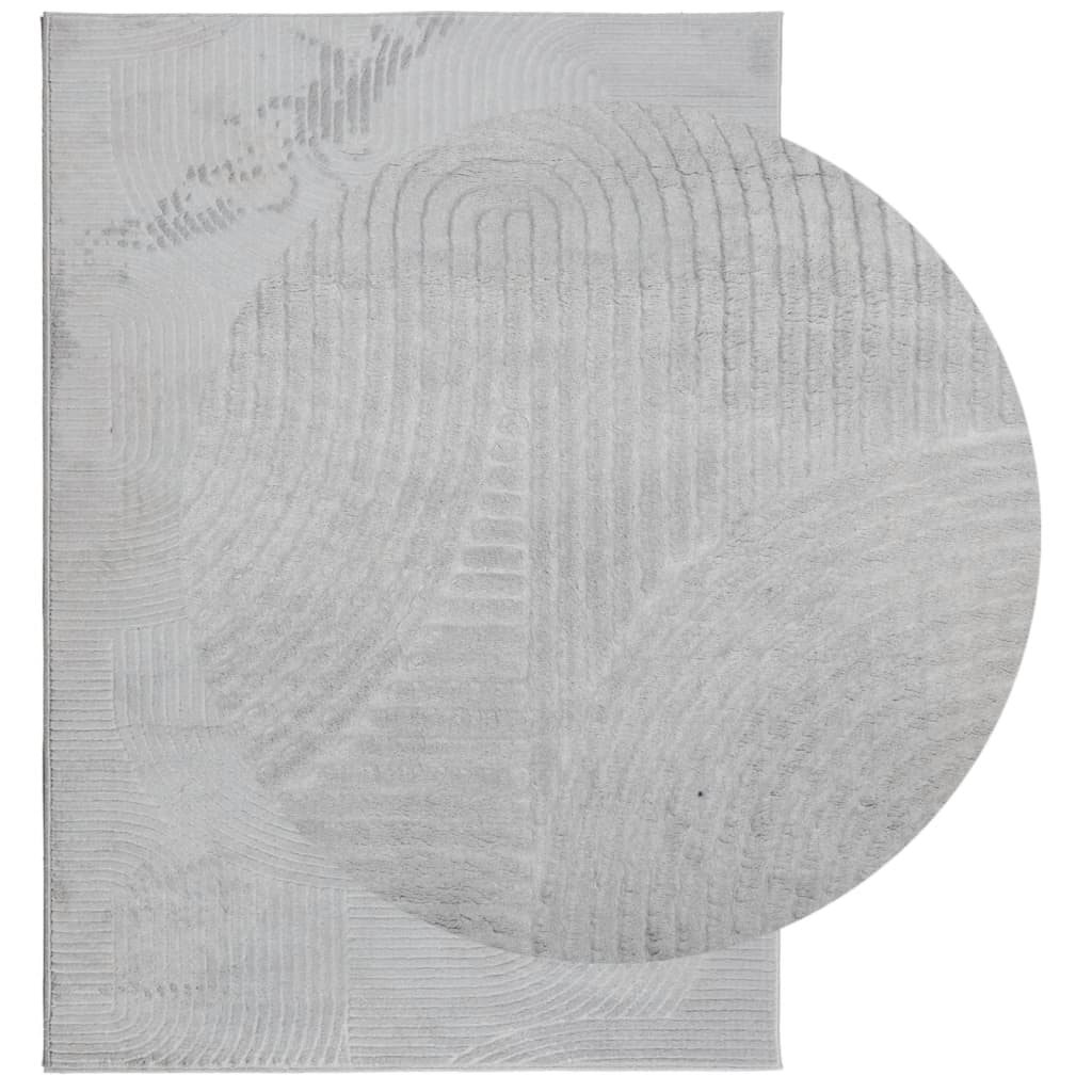 Vloerkleed IZA laagpolig Scandinavisch 120x170 cm grijs is nu te koop bij PeponiXL, paradijselijk wonen!