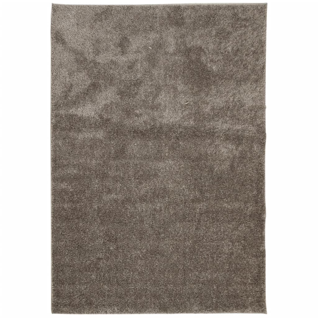 Vloerkleed ISTAN hoogpolig glanzend 120x170 cm grijs is nu te koop bij PeponiXL, paradijselijk wonen!